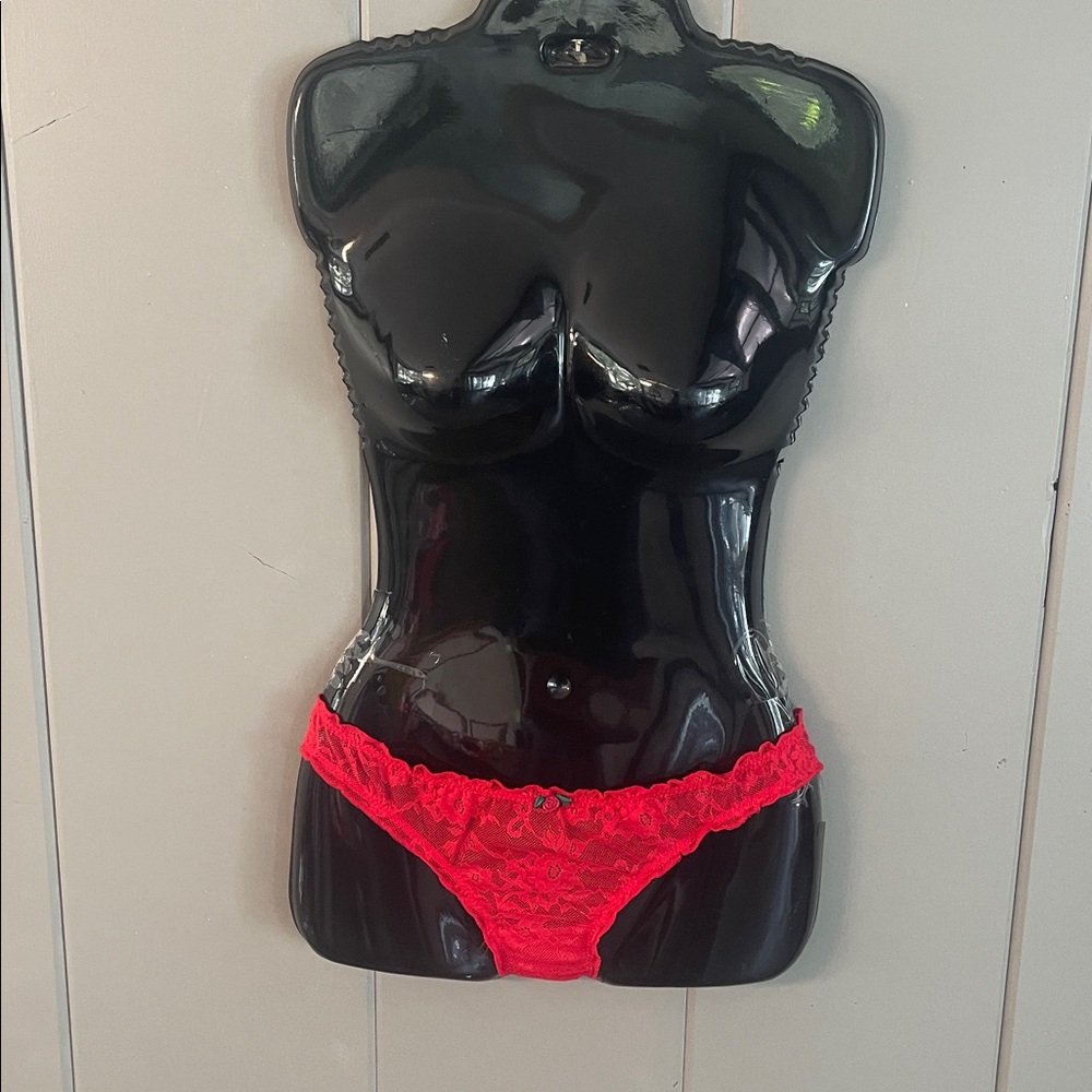 French Affair Bikini Panty Red Lace Romantic Feminine  Festival Sexy Siren Boho